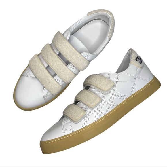 NEW Burberry Men's White Sneakers Size 8 - Picture 2 of 9